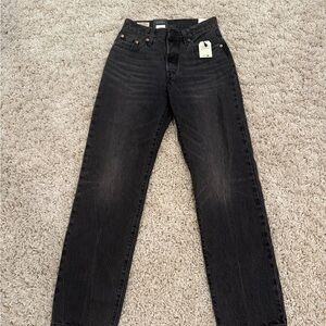 Levi's Women's Straight Leg Black Jeans